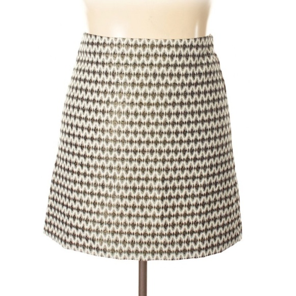 Ann Taylor Metallic Embroidered Skirt - Picture 2 of 5